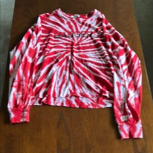 Badgers Red Tie-Dye Shirt - medium